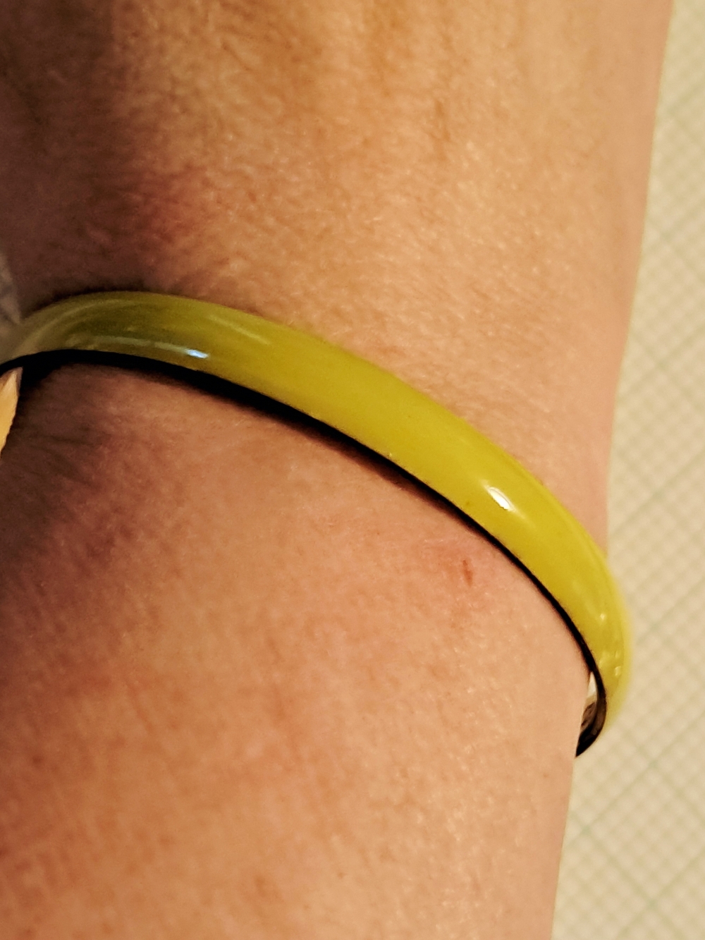 J. Crew Lemon Yellow Enamel Bangle Bracelet